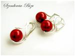 Komplet Swarovski Pearl Red Coral 10mm w sklepie internetowym Artillo