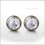 Wild Heart - antyczny brąz - kolczyki wkrętki w sklepie internetowym Artillo