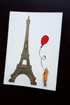 Paryż - kartka ręcznie projektowana/ rysowana w sklepie internetowym Artillo