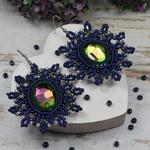 Ażurowe. eleganckie kolczyki z kryształami w sklepie internetowym Artillo