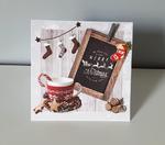 Kartka Boże Narodzenie handmade filiżanka w sklepie internetowym Artillo