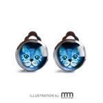 Blue cat klipsy z ilustracją w sklepie internetowym Artillo