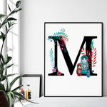 Alfabet M wydruk ilustracji w sklepie internetowym Artillo