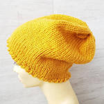 Musztardowa czapka slouchy beanie. w sklepie internetowym Artillo