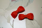 Czerwone kokardki do włosów spineczki Agatka w sklepie internetowym Artillo