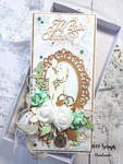 Elegancka i delikatna kartka ślubna w pudełku w sklepie internetowym Artillo