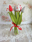 Tulipany bukiet dla Babci Dzień Babci czerwień w sklepie internetowym Artillo