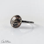 Kamyk - srebrny pierścionek z miedzią rozm. 16 (2210-01) w sklepie internetowym Artillo