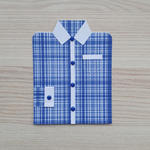 Kartka męska /niebieska koszula/ - Dzień Dziadka, Dzień Ojca, urodziny, imieniny w sklepie internetowym Artillo