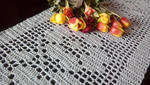Bieżnik Romantyczny w kwiaty, szary w sklepie internetowym Artillo