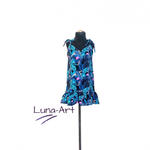 Sukienka 116 i 122 niebieskie liście w sklepie internetowym Artillo