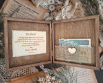Pudełko na pieniądze, Drewniana Kartka Ślub-PP111 w sklepie internetowym Artillo