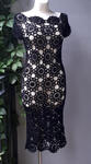 Czarna ażurowa sukienka w sklepie internetowym Artillo