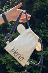 Bawełniany mini plecak miś z imieniem Henio w sklepie internetowym Artillo