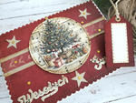 Kartka na Boże Narodzenie vintage z choinką w sklepie internetowym Artillo