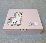 Drewniana szkatułka z lusterkiem, prezent na urodziny dla dziewczynki-L32 w sklepie internetowym Artillo