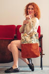 Duża żakardowa damska torba na ramię w sklepie internetowym Artillo