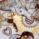 Złoty renifer i przyjaciele - ozdoby świąteczne, dekoracje choinkowe w sklepie internetowym Artillo