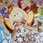 Gwiazdeczki… aniołki z masy solnej - prezenty dla gości -dekoracje świąteczne - ozdoby choinkowe w sklepie internetowym Artillo