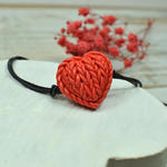 Bransoletka czerwone serce - regulowana w sklepie internetowym Artillo