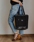 Elegancka ponadczasowa torebka z pazurem z tkaniny zamszowe w sklepie internetowym Artillo