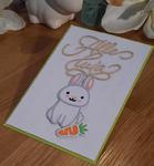 Kartka wielkanocna z króliczkiem KH240225-1 w sklepie internetowym Artillo