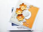 Kartka ŚLUBNA z pomarańczowymi kwiatami w sklepie internetowym Artillo