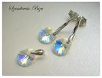 Komplet Swarovski Elements Mini Pear Crystal AB w sklepie internetowym Artillo