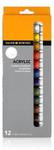 Zestaw Farb Akrylowych Daler Rowney Simply Acrylic 12x12 ml w sklepie internetowym MONET