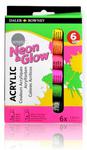 Zestaw Farb Akrylowych Daler Rowney Neonowe 6 szt. w sklepie internetowym MONET