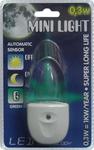 Lampa do gniazdka MINI LIGHT 1X0,3W LED Zielony 1612 w sklepie internetowym luke.sklep.pl