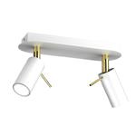 Lampa sufitowa PRESTON GOLD/WHITE 2x mini GU10 w sklepie internetowym luke.sklep.pl