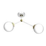 Lampa sufitowa JOY WHITE / GOLD 2xE14 w sklepie internetowym luke.sklep.pl