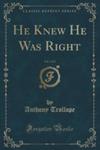 He Knew He Was Right, Vol. 1 Of 3 (Classic Reprint) w sklepie internetowym Gigant.pl