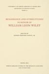 Renaissance And Other Studies In Honor Of William Leon Wiley w sklepie internetowym Gigant.pl