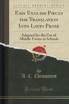 Easy English Pieces For Translation Into Latin Prose w sklepie internetowym Gigant.pl