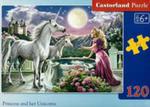 Puzzle 120 Princess And Her Unicorns Castor w sklepie internetowym Gigant.pl