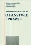 Wprowadzenie Do Nauki O Państwie I Prawie w sklepie internetowym Gigant.pl