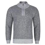 SWETER MĘSKI CIEPŁY NA POLARZE SZARY ROZ.L SW654 w sklepie internetowym Moda męska do 6 XL