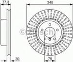 0 986 479 584 BO 0986479584 TARCZA HAMULCOWA 348X30 V 5-OTW BMW 5 E60 E61 03 BD1427 SZT BOSCH TARCZE BOSCH [862245] w sklepie internetowym kayaba.istore.pl