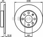 0 986 478 081 BO 0986478081 TARCZA HAMULCOWA 236X13 P 6-OTW OPEL ASCONA/ASTRA/CORSA A/B/VECTRA A BD073 SZT BOSCH TARCZE BOSCH [886423] w sklepie internetowym kayaba.istore.pl