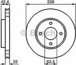 0 986 478 892 BO 0986478892 TARCZA HAMULCOWA 258X22 V 4-OTW FORD FIESTA/FOCUS/FUSION/PUMA/MAZDA SERIA 2 BD791 SZT BOSCH TARCZE BOSCH [886433] w sklepie internetowym kayaba.istore.pl