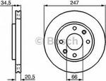 0 986 478 370 BO 0986478370 TARCZA HAMULCOWA 247X20 V 4-OTW CITROEN AX/SAXO/XSARA/PEUGEOT 106/206/306 BD309 SZT BOSCH TARCZE BOSCH [904182] w sklepie internetowym kayaba.istore.pl