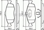 0 986 460 969 BO 0986460969 KLOCKI HAMULCOWE BP538 FORD MONDEO/SCORPIO/COGUAR 91 - KPL BOSCH KLOCKI BOSCH [908013] w sklepie internetowym kayaba.istore.pl