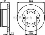 0 986 478 555 BO 0986478555 TARCZA HAMULCOWA 285X22 V 6-OTW MERCEDES SPRINTER/VARIO/LT 28-46 BD477 SZT BOSCH TARCZE BOSCH [910796] w sklepie internetowym kayaba.istore.pl