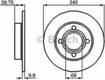 0 986 478 216 BO 0986478216 TARCZA HAMULCOWA 245X10 P 4-OTW AUDI 80/90 QUATTRO 82 BD171 SZT BOSCH TARCZE BOSCH [911408] w sklepie internetowym kayaba.istore.pl