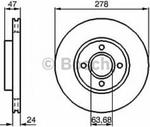 0 986 478 427 BO 0986478427 TARCZA HAMULCOWA 278X24 V 4-OTW FORD COUGAR/MONDEO I/II/SCORPIO BD358 SZT BOSCH TARCZE BOSCH [922759] w sklepie internetowym kayaba.istore.pl