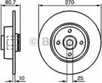 0 986 479 274 BO 0986479274 TARCZA HAMULCOWA 270X10 P 4-OTW RENAULT GRAND SCENIC/MEGANE II/SCENIC BD1123 SZT BOSCH TARCZE BOSCH [926241] w sklepie internetowym kayaba.istore.pl