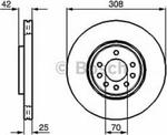 0 986 479 113 BO 0986479113 TARCZA HAMULCOWA 308X25 V 5-OTW OPEL ASTRA G/H/CORSA D/ZAFIRA/SAAB 9-3/9-5 BD1043 SZT BOSCH TARCZE BOSCH [926255] w sklepie internetowym kayaba.istore.pl