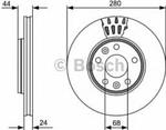 0 986 479 553 BO 0986479553 TARCZA HAMULCOWA 280X24 V 5-OTW RENAULT LAGUNA MEGANE SCENIC III 07 BD1397 SZT BOSCH TARCZE BOSCH [939929] w sklepie internetowym kayaba.istore.pl